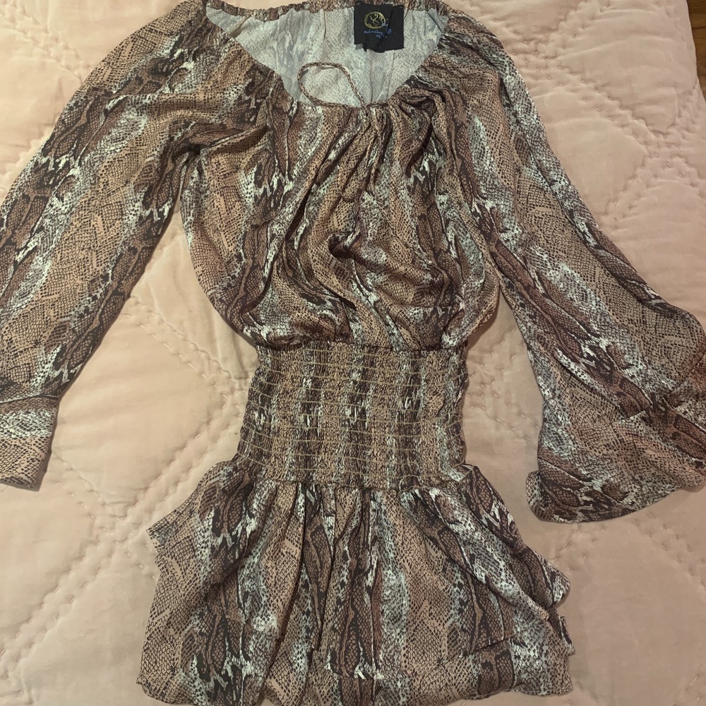 Snakeskin print Blue life Dress!